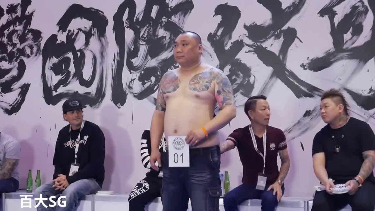 2017 第八屆 刺青展 最佳傳統 背部黑白大圖 比賽  TAIWAN TATTOO CONVENTION