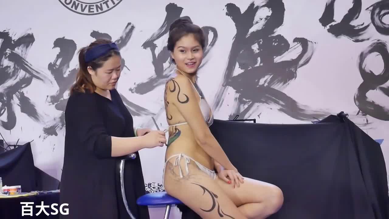 波多野 埃及 人體彩繪秀 2017  刺青紋身展 影片 2  TAIWAN TATTOO CONVENTION